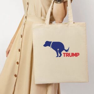 Anti-Trump Canvas Tote Bag, reusable grocery bag