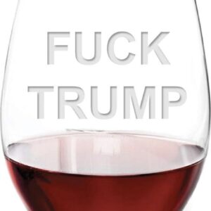 Anti Trump Fuck Wine Glasses