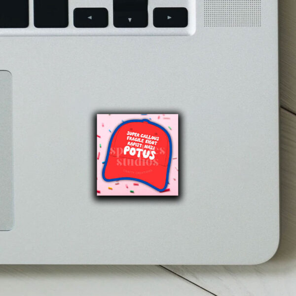 Anti Trump MAGA Red Hat Sticker ,Car Magnet