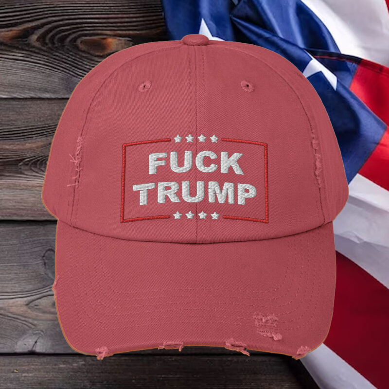 Fuck Trump Hat, Anti Trump Embroidered Cap